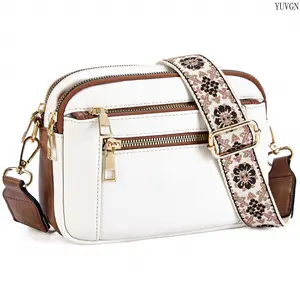 Bohemian Camera Crossbody Purse for Women, Casual Trendy Small Shoulder Bag with Adjustable Printed Strap, Vintage Lightweight Multi-Pocket Handbag, Spacious Compact Sling Bag Perfect for Daily Commute, Shopping & Travel