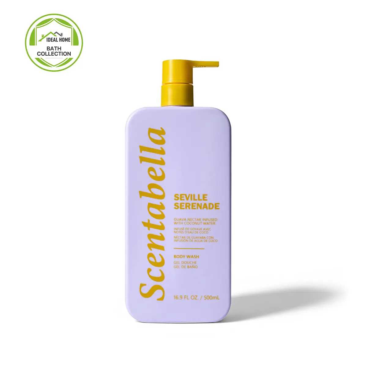 Scentabella Seville Serenade Perfume Body Wash | Floral & Charming Hydrating Shower Soap & Daily Cleanser