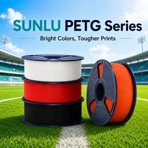 SUNLU PETG 3D Filament 1KG | 5 TO 10 ROLLS | Mix & Match Any Color | Compatible with 1.75mm FDM 3D Printers-A