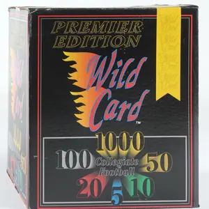 1991 Wild Card Collegiate Football Premier Edition Solo Packs