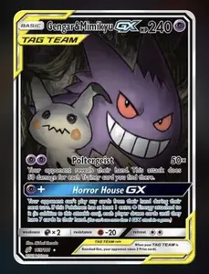Gengar & Mimkyu Tag Team Non-Sports Trading Card - Request to View Before Purchase