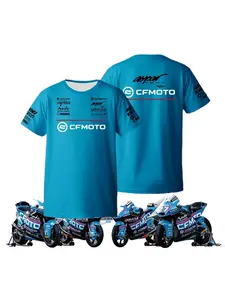 Hot Sale CFMOTO Aspar Racing Motorcycle Fan T-shirt Unisex Comfortable Sportswear Short Sleeve Daily Streetwear Fashion Top
