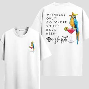 wrinkles only go where 2sides shirt, jimmy summer shirt for fans, gifts shirt for men and women