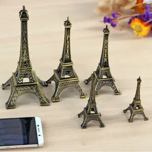 10/15/18/25cm Paris Eiffel Tower Statue European Crafts Retro Model Office Decoration Miniature Building Small Retro Decoration