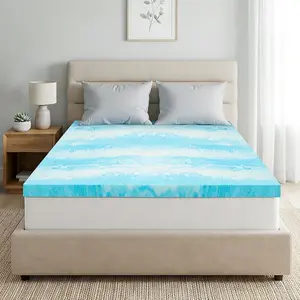 Twin Size 2 Inch Gel Memory Foam Mattress Topper, Light Comfort Upgrade, CertiPUR-US Certified