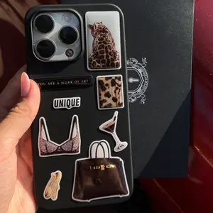 The Stylish Leopard Obsession 3D Epoxy Affirmation  Sticker Sets