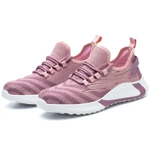 Women's Steel Toe Work Shoes Lightweight Safety Shoes Industrial Working Sneakers Breathable Construction Shoes