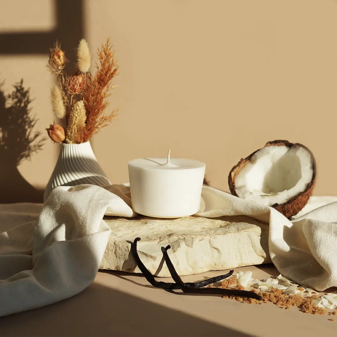 Vanilla Colada Candle Refill | Scented Soy Wax | Zero-Waste | Candle Insert | Arbor Made