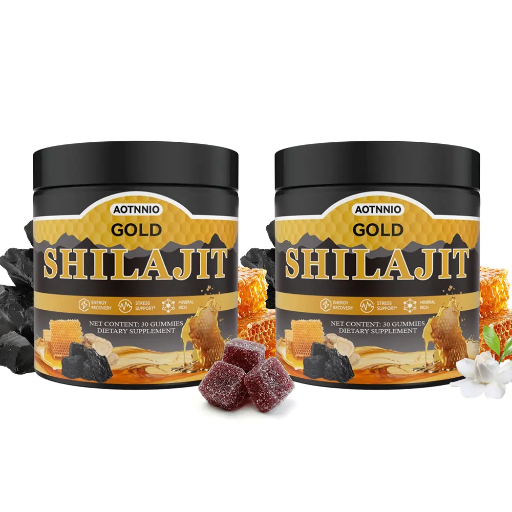 Gold Shilajit Gummies with Organic Manuka Honey | Supports Energy, Focus & Stamina | Sports & Fitness Dietary Supplement | 30 Gummies | DealsForYouDays