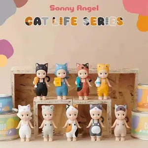 MOMANGO | Sonny Angel Mini Figures – Cat Life Series Mini Figures | Cute Kawaii Collectible Figure | Blind Box Surprise Toy | Aesthetic Desk & Room Decor | Japanese Mini Figure | Perfect Gift for Figure Collectors