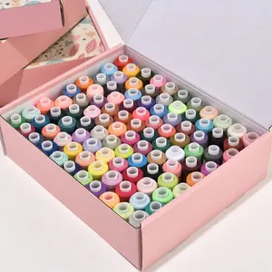 Boxed Home Sewing Kit with 24/39 Colors of Threads, Vibrant Polyester Threads, Ideal for Hand and Machine Sewing, Perfect for Beginners and Enthusiasts
