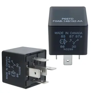 P6SDT FOAB-14B192-AA Relay - 40A 12VDC 5-Pin Relay for Ford Ford F-150, Explorer, Expedition, Electrical System 2 -Pack
