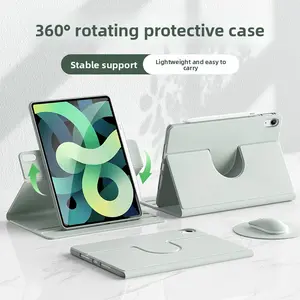 [Summervibes]Anti-Drop Rotating Tablet Case, Full Cover for iPad Air 6, iPad 9 8 7, Mini 7 6, iPad 10th Gen (No Pen Slot)