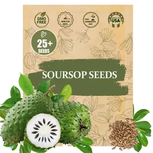 Premium Soursop (Graviola) Seeds – 25+ Non-GMO Heirloom - Fast-Growing, High-Yield Tropical Fruit Trees