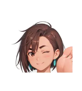 Hana Ayane New Style #1 Sticker, Anime Sticker, Die-Cut Waterproof Decals, For Cars, Laptops, Water Bottles Etc, New Sticker Trends