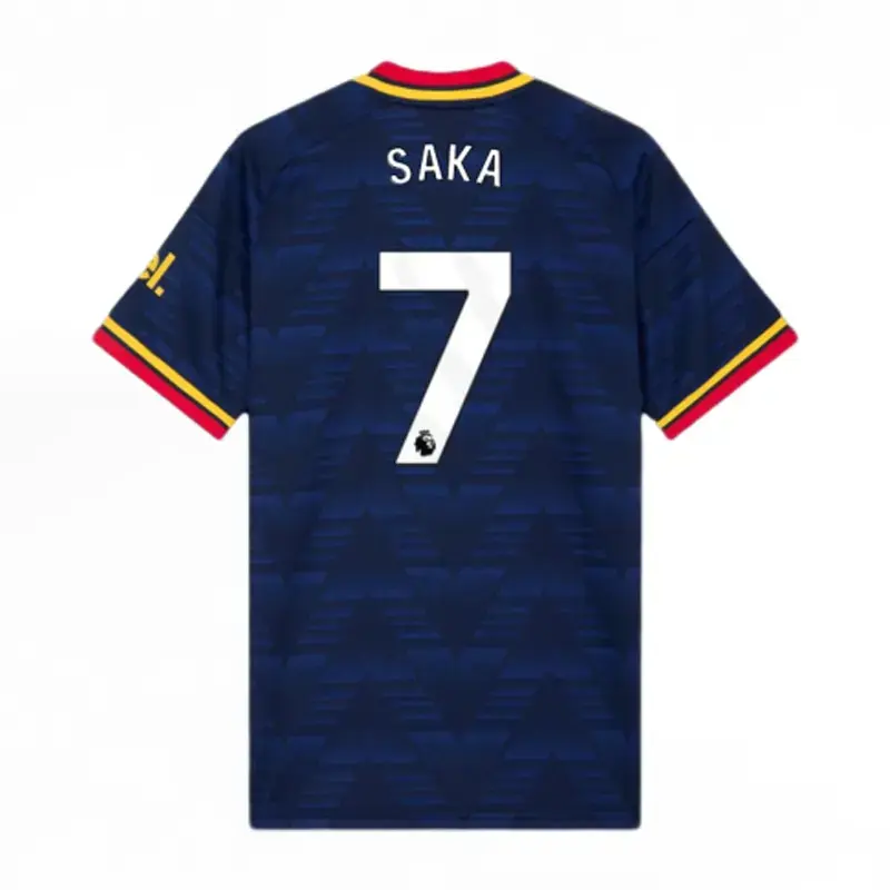 2026/27 Arsenal Away Soccer Jersey, Saka #7 Football Shirt, Unisex Player Version, Elite Performance Fit, Breathable Quick-Dry Match Jersey, Arsenal Fan Apparel