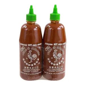 Sriracha Hot Chili Sauce Pack of 2 (28 oz) Flavor Dip Garlic