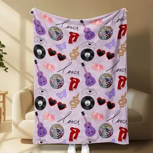 TS Eras Blanket, Fan Gift, TS Album Blanket,The Life of the Showgirl Blanket, Fans Blanket,Girl Room Decor Perfect Gift Christmas Present