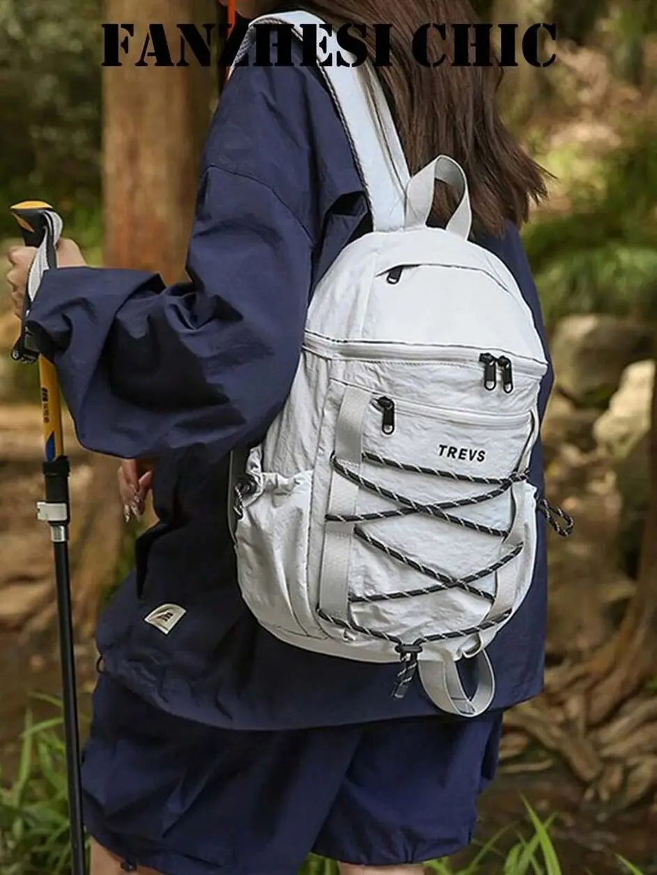 Outdoor Hiking Backpack Lightweight Travel Daypack With Elastic Rope Secure Storage For Camping And Daily Commute