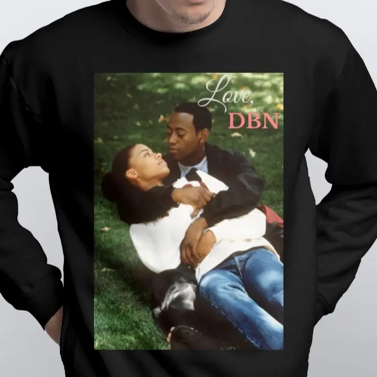 Love and DBN Sweat Shirt- Classic Unisex Crewneck Baggy Fit Comfort Soft Menswear Day