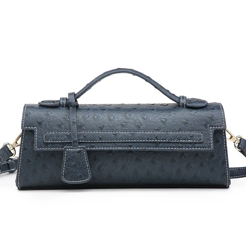 Ostrich pattern blue