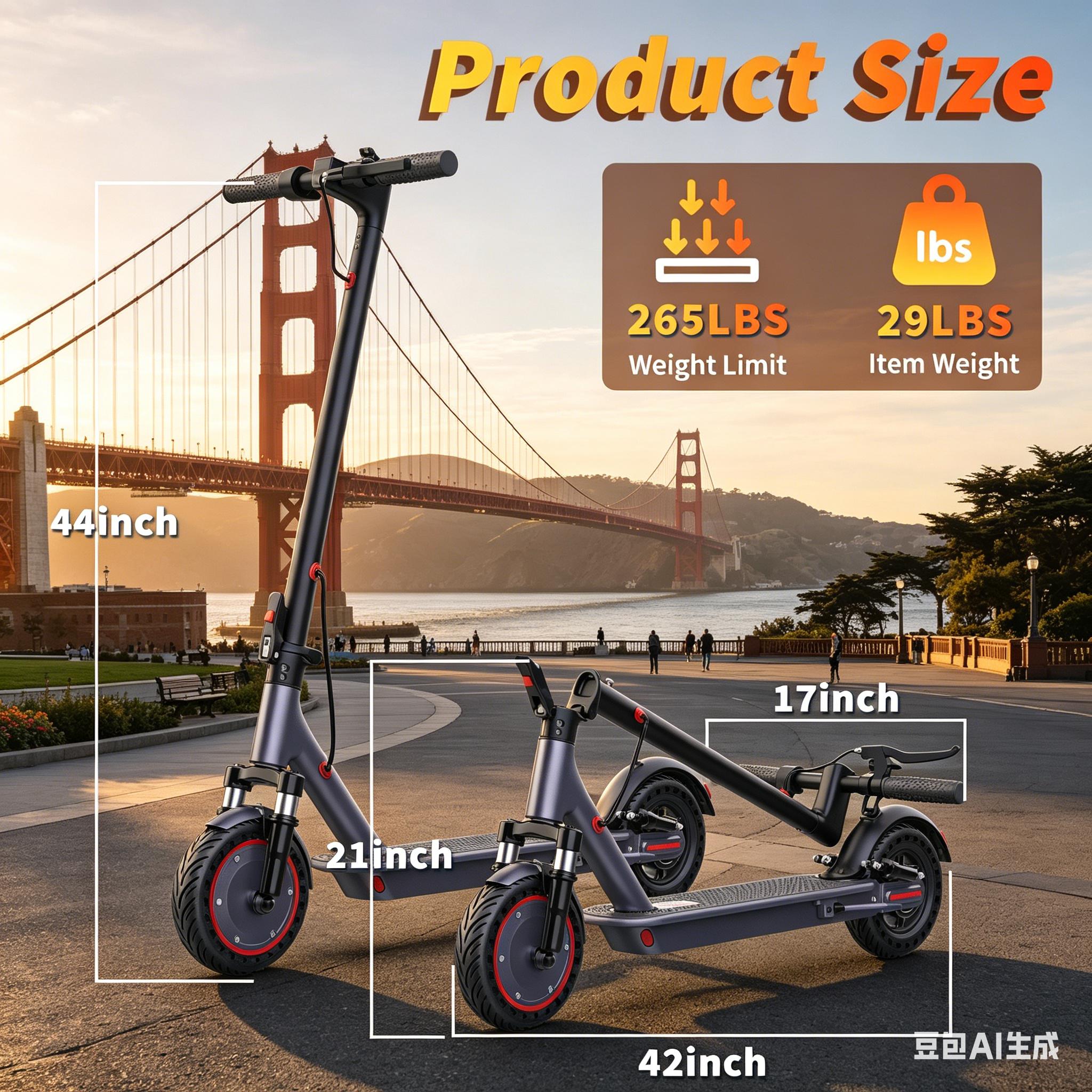 CSafe Adjustable Folding Electric Scooter for Adults & Kids | 16-22 Mph Speed | 8.5"/10"/14" Non-Slip Tires | 12-50 Miles Range | Dual Braking System | Dual Suspension | App Control | With Seat & Carry Bag