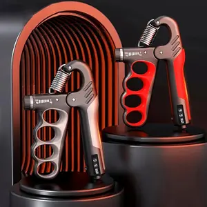 Adjustable Grip Strength Trainer 5-100kg (11.02-220.46lbs) with Mechanical Counting, Durable Stainless Steel & PP Hand Gripper for Muscle Building, Rehabilitation, and Fitness TrainingFitness Accessory |  Stainless Steel Gripper, Gym Accessories