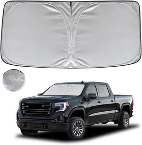 Windshield Cover 210T Reflective Window Protector  for Silverado Windshield Sun Shade Sunshade for 2019-2026 Chevy Silverado 1500 GMC Sierra 1500 2500HD 3500HD Truck Accessories Regular cab, Crew cab #Outdoor Umbrella