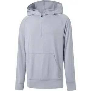 M MAELREG Hoodies For Men Long Sleeve Kangaroo Pocket Lightweight Heather Golf Quarter Zip Mens Sweatshirts Hoodies Pullover