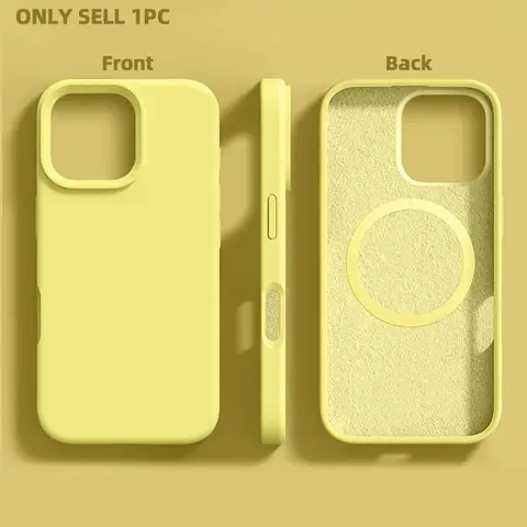 [For Iphone Magnetic Silicone Cases] Authentic Liquid Silicone Magnetic Cases, Compatible with Iphone  18 17 16 15 14 Plus 13 12 Pro Max 11 Compatible with Wireless Charging Accessories