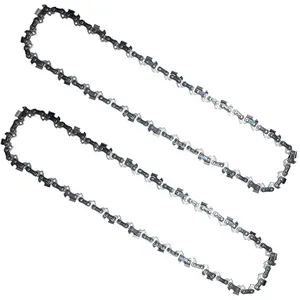 2PC 12 Inch Chainsaw Chain for Greenworks 40V 20262 20292 Chainsaw, 12" Replacement Chain for Sun Joe SWJ698E 9A Chain Saw - 3/8" - .050" - 45 DL