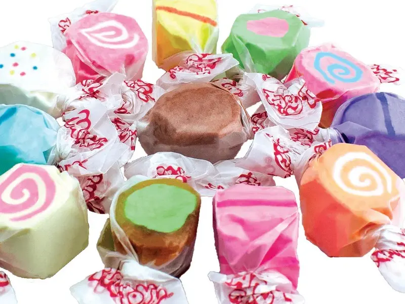 50pcs Salt Water Taffy Assorted Flavors  saltwater taffy  Variety Candy