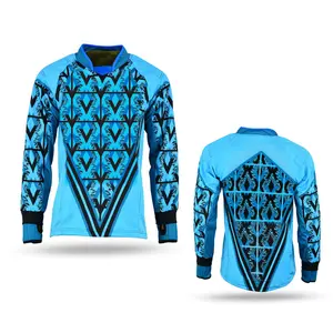 Galaxy High Quality Paintball Long Sleeve Padded Lightweight Jersey Blue - 1508