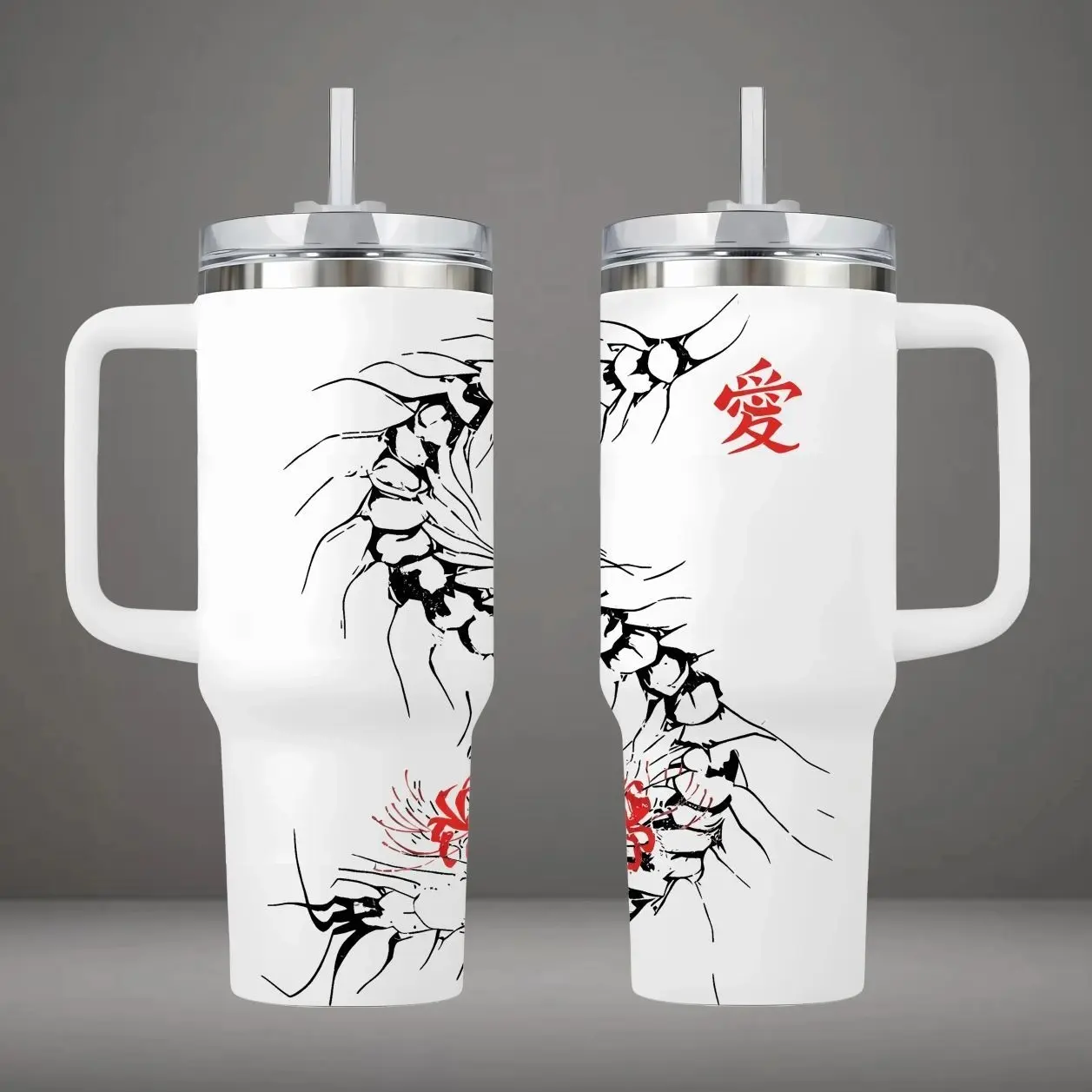 Tokyo Ghoul Kaneki Ken Centipede Vacuum Insulated Flask - 20oz, 40oz Kitchenware Drinkware Gift for Anime Manga Fans, Flasks
