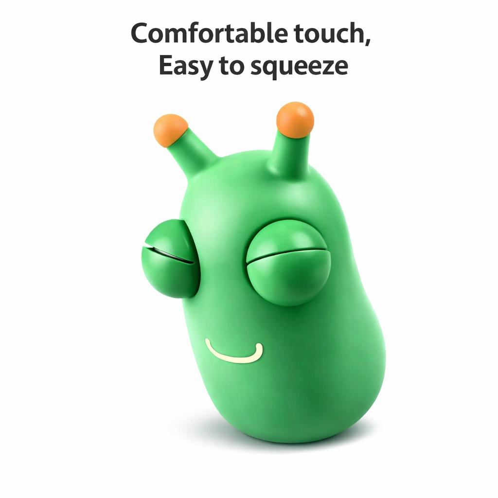 1 Pc Eye Popping Caterpillar Squeeze Toy Funny Stress Relief Fidget Prank Toy for Adults