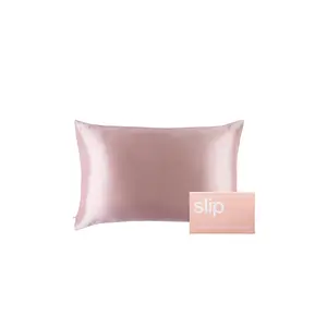 slip Queen/Standard Pure Silk Pillowcase in Pink