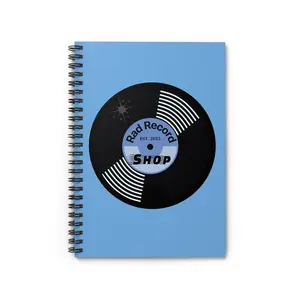 Retro Record Spiral Notebook - Perfect for Music Lovers, Gift for Students, Journal for Note-Taking, Vintage Aesthetic, School Supplies