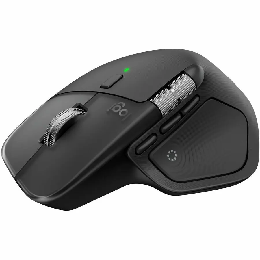 Logitech MX Master 4 Ergonomic Wireless Mouse, Black, Rechargeable Battery, Bluetooth 5.1, High Precision, Adjustable DPI Range, Magspeed Wheel (Model 910007560)