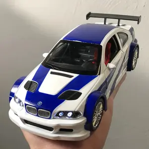 1:24 BMW M3 GTR E46 Performance Road Racing Alloy Metal Diecast Model Car Home Trendy & Desktop Display Ornament Birthday Gifts