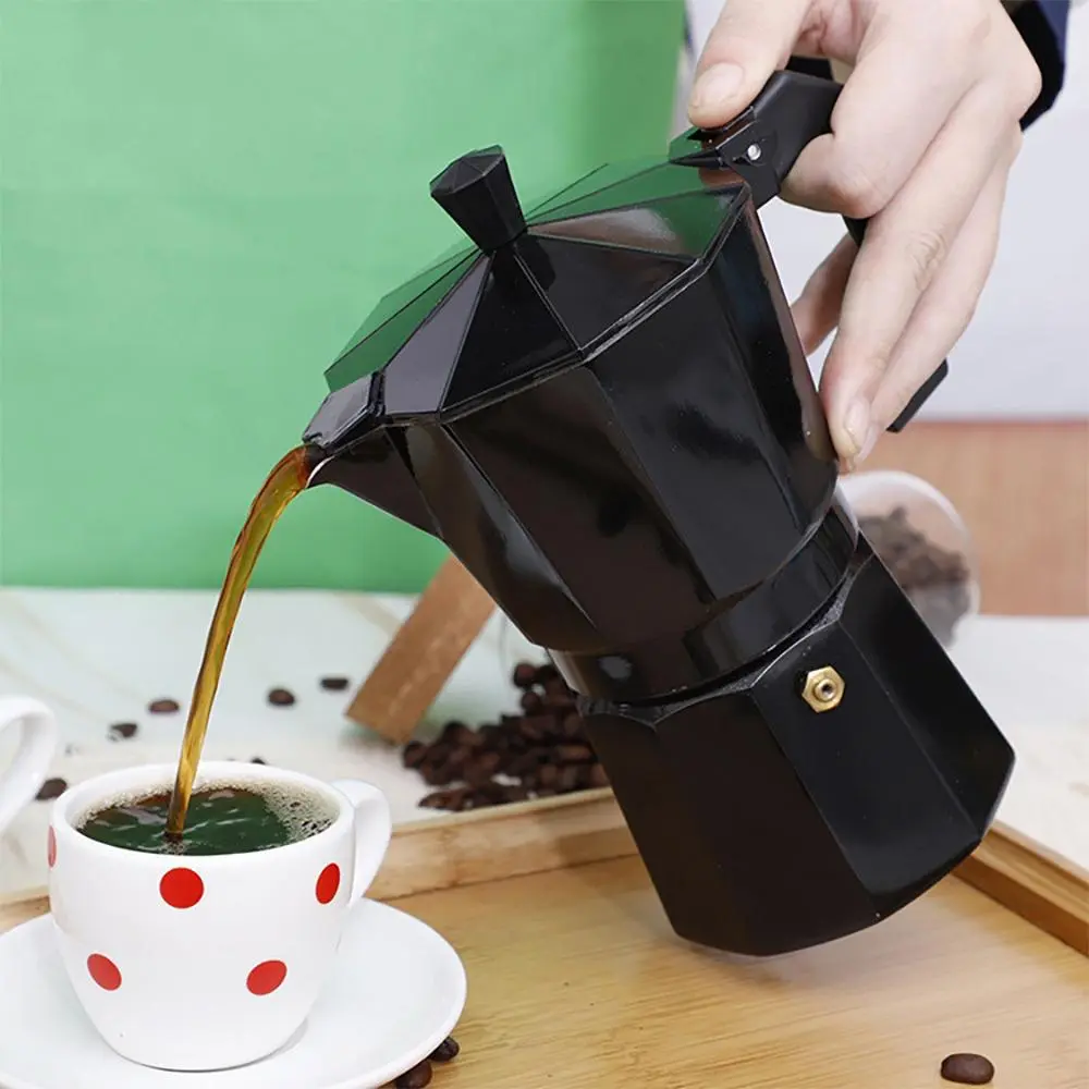 Octagonal Coffee Pot, 1 Count Moka Pot, Coffee Making Tool for Home Office Use, Kitchen Accessories, Household Kitchen Products