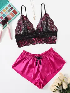 Women's & Lace Lingerie Set, Sexy Transparent Bodysuit, Valentine's Day & Single Party Wear, Daily Home Use