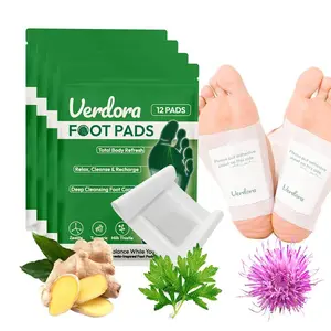 48PCS Detox Foot Pads with Ginger & Bamboo Vinegar, Deep Cleansing Foot Patch for Sleep Support, Relaxation & Self Care