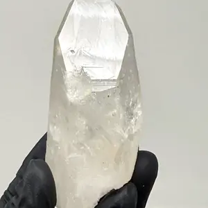 Superb Specimen Clear Lemurian Quartz 3” Inch Natural Wand - Natural Stone with Clear Coloration and Ideal for Home Decor and Personal