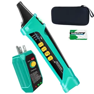 Digital AC Circuit Breaker Finder Tool with Integrated GFCI Outlet , 90-120V NCV Electrical Circuit Tracer Automatically Scan  Detector Electrician Tool XT-33A