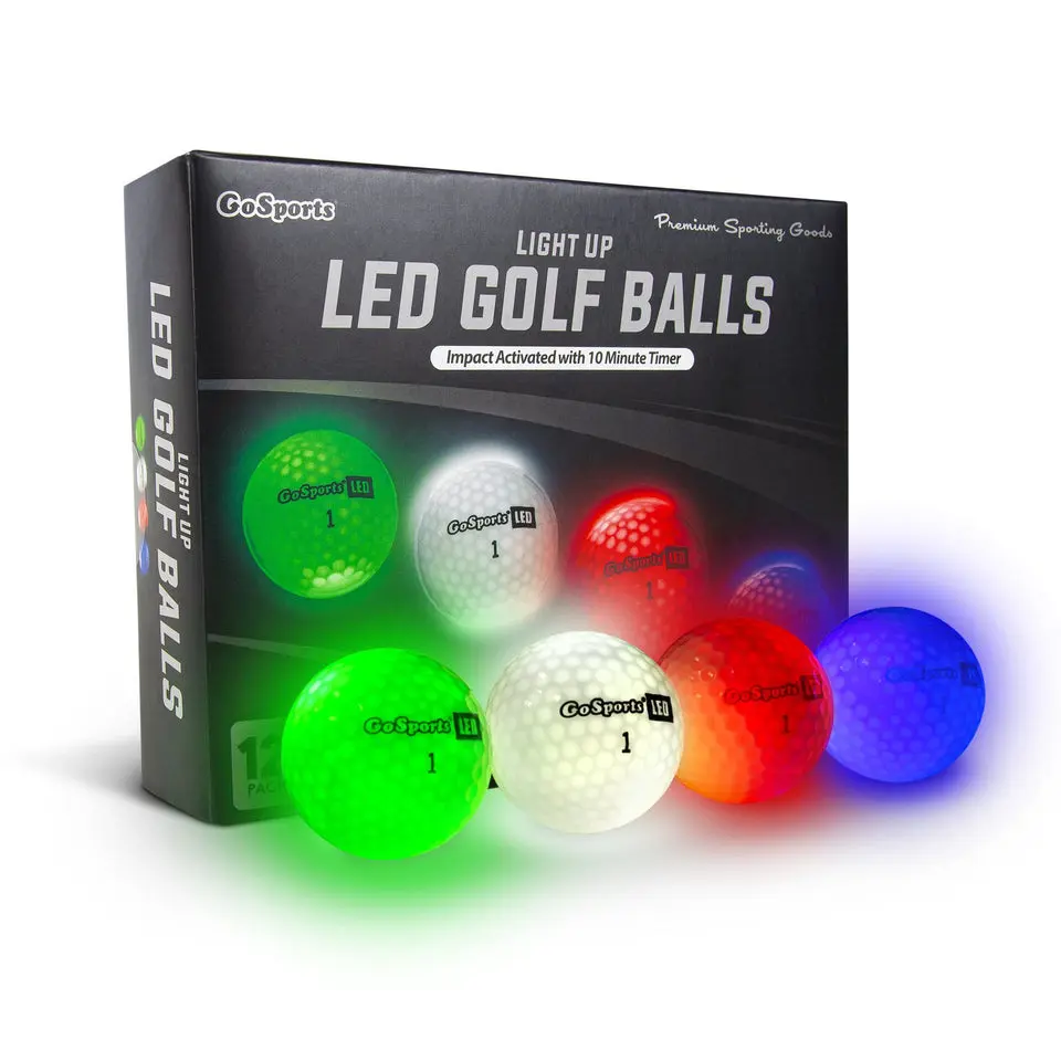 Light-Up LED Golf Balls, 12-pk