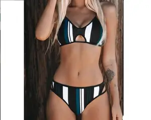 Women's Push Up Bikini Swimsuits Padded Halter Bandeau Swimwear