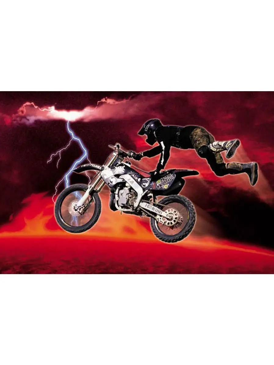 Hot Stuff Enterprise 2393-24x36-CB Motor Cross Red Poster