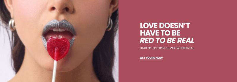 Wonderskin Limited Edition Wonder Blading All-Day Lip Stain – Silver Whimsical | Out with Red. In with Silver. Kiss-Proof, Transfer-Proof Warm Rose Stain