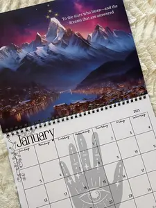 ACOTAR Inspired 2025 Calendar, ACOTAR Calendar Of The Year, Printable ACOTAR Inspired 2025 Calendar