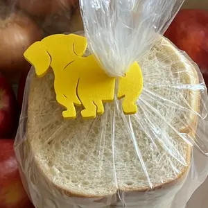 5PCS Cute Dog Bread Clip Sealing Clip - Reusable, Suitable For Kitchen, Office, Handmade - Protects Food, Bags, And Files Safely - Ideal Gift For Pet Enthusiasts, Fun Design, Lightweight Clip, Kitchen Utensils Accessories, Kitchen Gadget